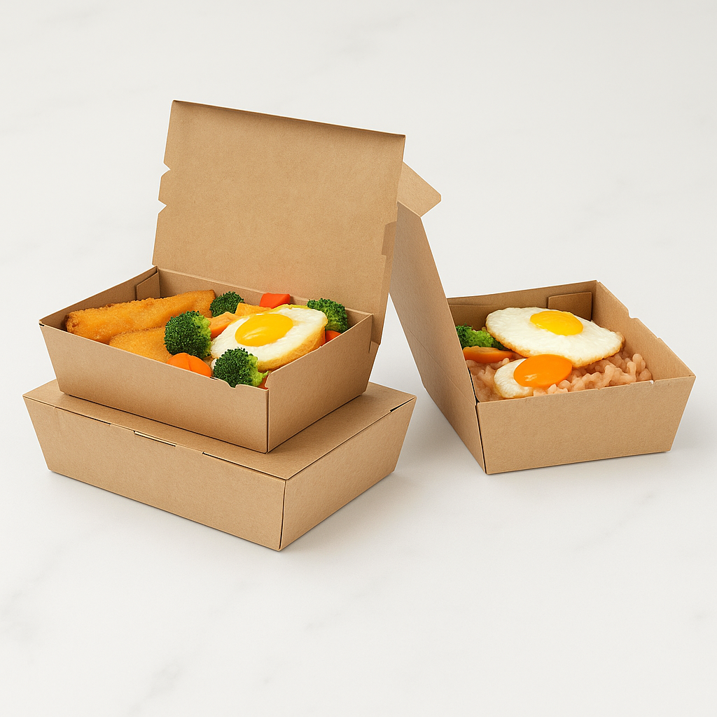 Kraft Lunch Box -200Pcs/Box- Sizes – Duboxx Packaging LLC