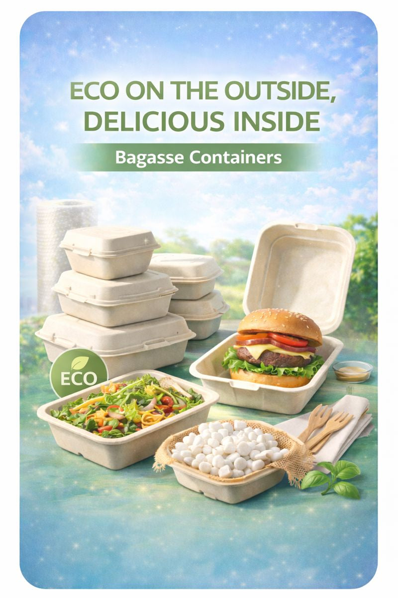 Eco on the Outside, Delicious Inside – Bagasse Containers