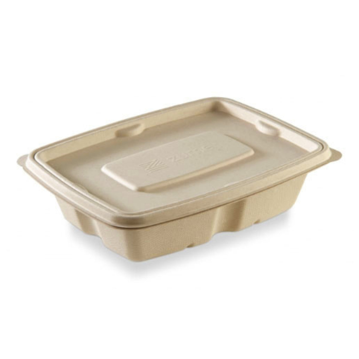 Bagasse 100% biodegradable anti leak Rectangular containers With Lid-7 ...