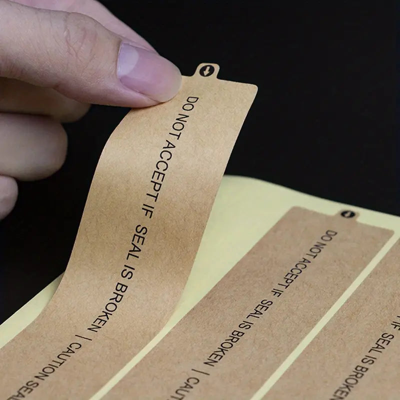 Adhesive Sealing Stickers Rectangular for Boxes - 100pcs – Duboxx ...