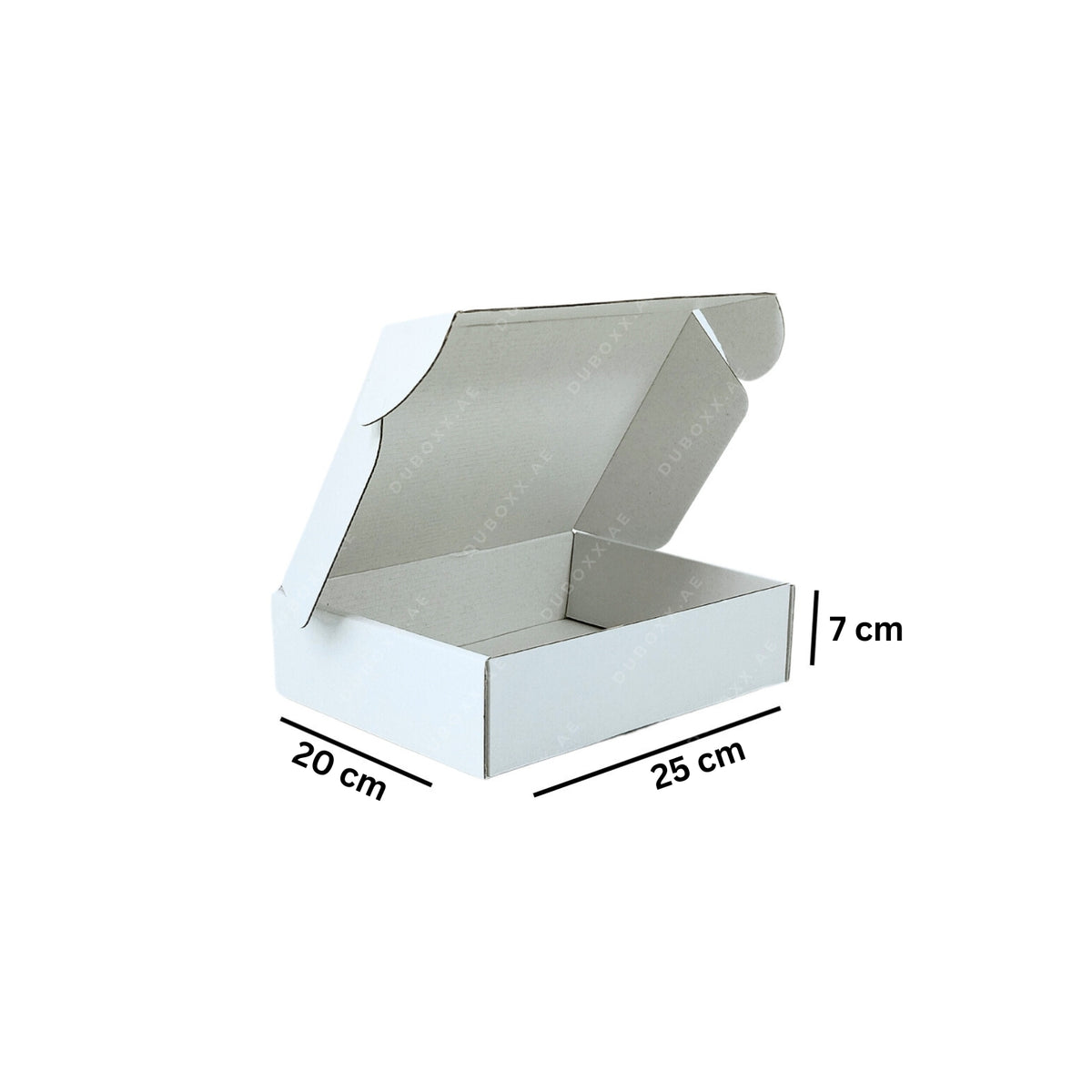 Piic Box E-Commerce Boxes Medium 25x20x7CM White/Brown – Duboxx Packaging LLC