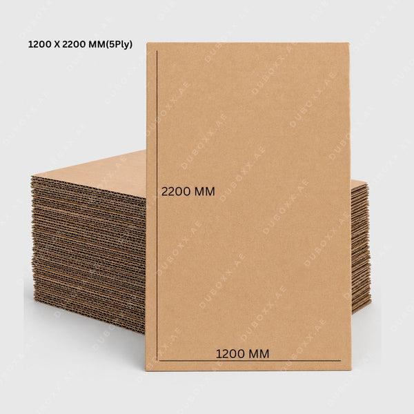 Corrugated Cardboard Sheets 3Ply & 5Ply 120x220CM