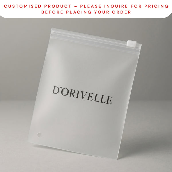 Custom Frosted Zipper Bags -  MOQ as Low as 250Pcs