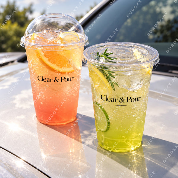 Custom Printed PET Cold Cups 16oz - MOQ as low as 1000Pcs