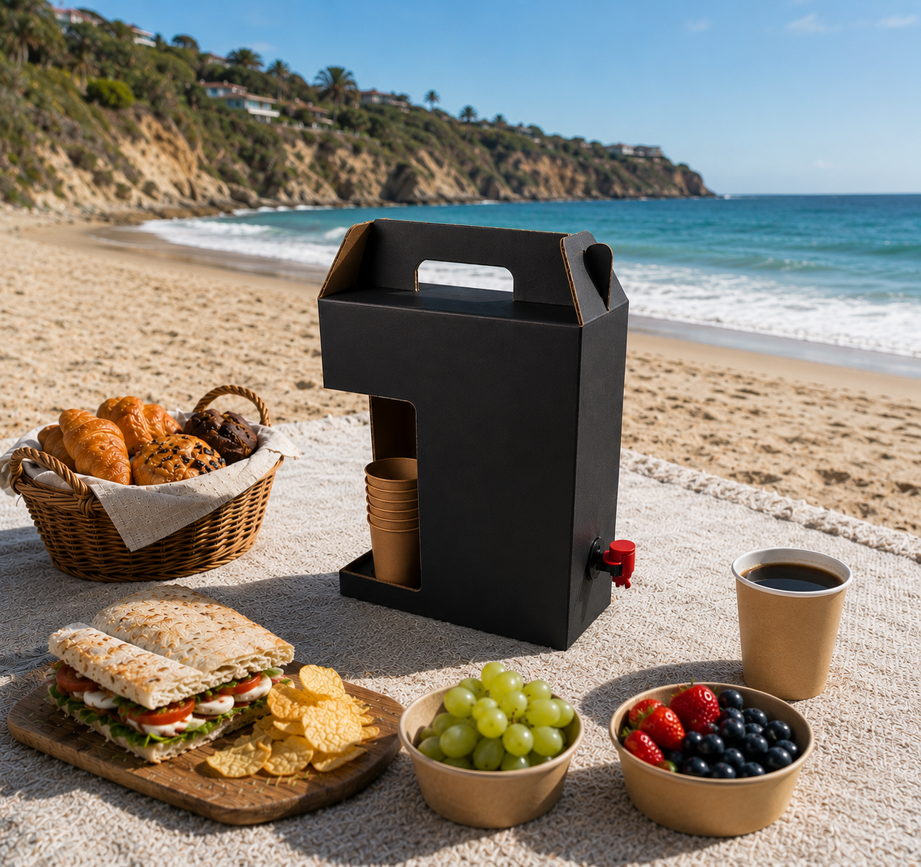Disposable_coffee_box_dispensers_Cardboard_Insulated_Coffee_Box_dispensers Black...