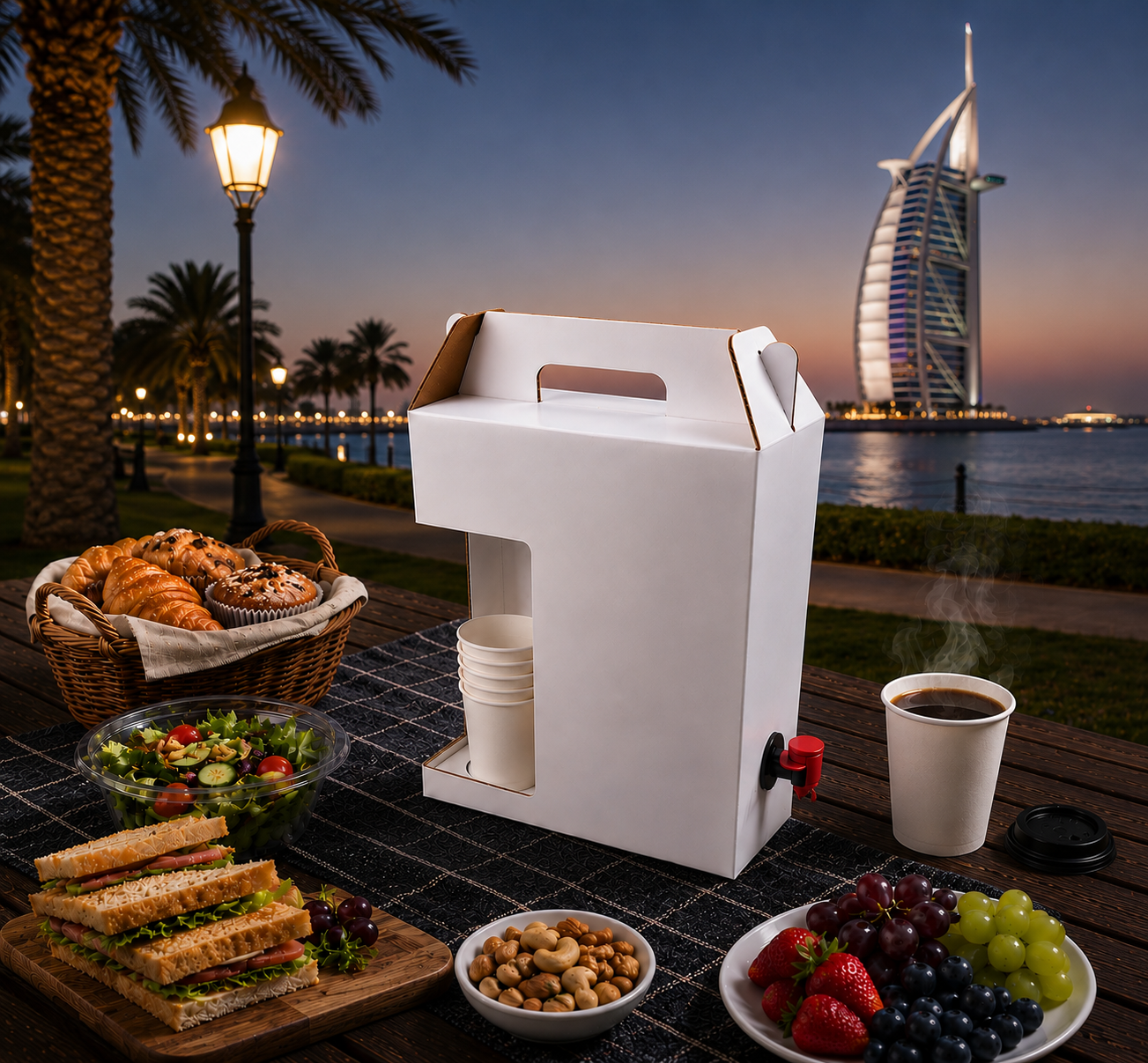 Disposable_coffee_box_dispensers_Cardboard_Insulated_Coffee_Box_dispensers white