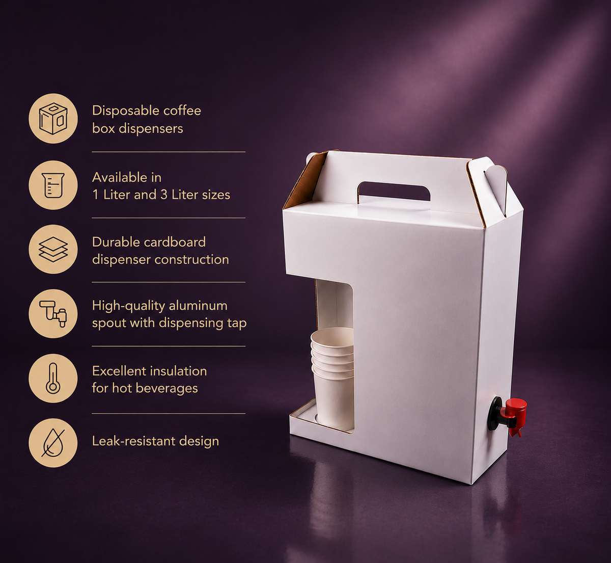 Disposable_coffee_box_dispensers_Cardboard_Insulated_Coffee_Box_dispensers white .