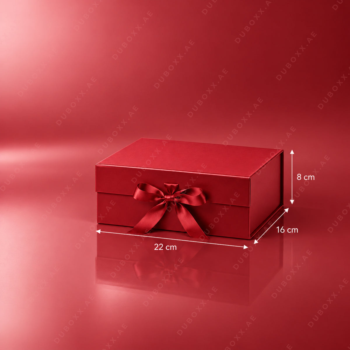 Empty Gift Box 22x16x8 CM Red