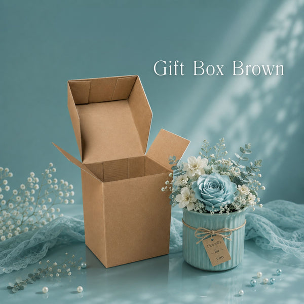 Gift Box Brown | With Self Adhesive Tape
