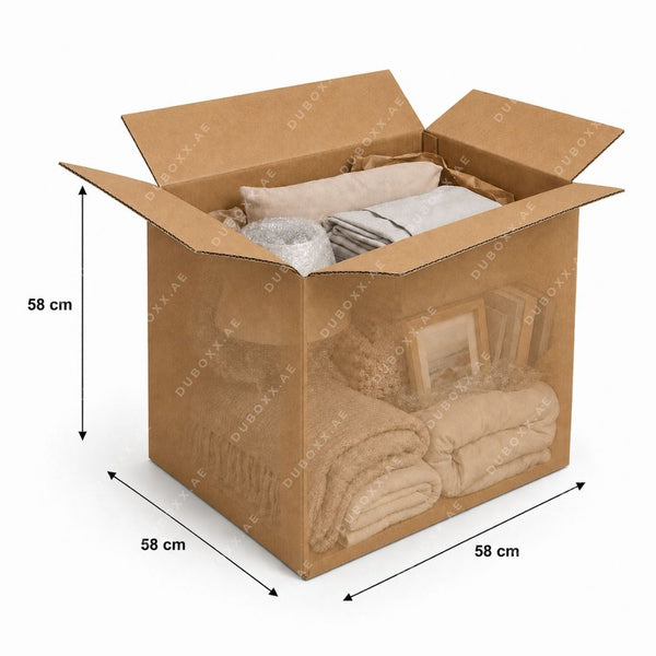 Corrugated cardboard moving box Large 58x58x58CM - 5PLY