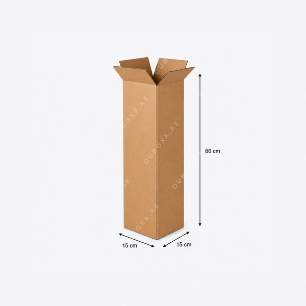 صندوق كرتون الشحن 15 × 15 × 60 سم - 5 طبقات