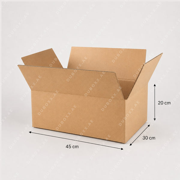 صندوق كرتون الشحن 45x30x20 سم - 3 طبقات