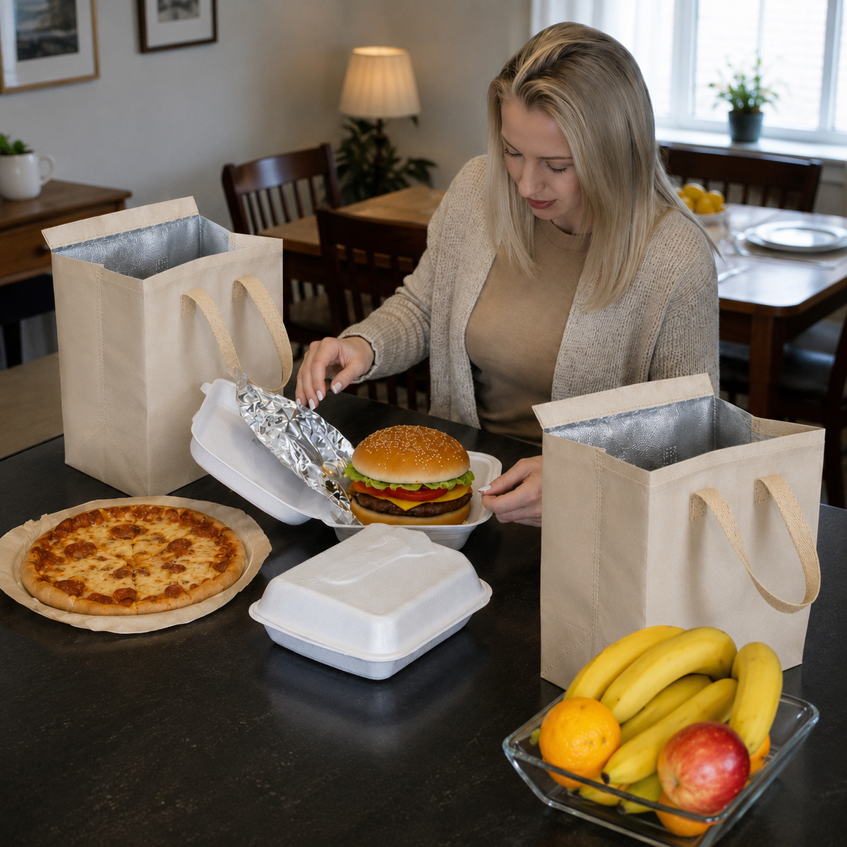 Takeaway insulated bags, Insulated food delivery bags, Food takeaway bags, Thermal takeaway bags, Food delivery packaging, Insulated carry bags, Hot food delivery bags, Cold food transport bags, Waterproof takeaway bags, Food-safe insulated bags, Restaurant delivery bags, Café takeaway bags, Bakery delivery bags, Thermal food packaging, Insulated lunch delivery bags, Aluminum foil insulated bags, Non-woven insulated bags, Polyester insulated bags, Food transport bags, Portable insulated bags, 
