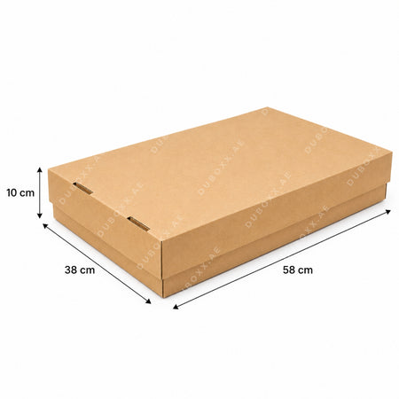 Top Bottom Gift Box, Kraft Gift Box, Corrugated Gift Box, Brown Gift Box, 58x38x10CM Box, Large Gift Box, Two Piece Gift Box, Lid and Base Box, Gift Packaging Box, Apparel Gift Box, Clothing Packaging Box, Hamper Box, Corporate Gift Box, Retail Packaging Box, Product Packaging Box, Kraft Packaging Box, Brown Corrugated Box, Gift Hamper Box, Storage Box, Presentation Box, Gift Box with Lid, Large Kraft Box, Flat Gift Box, E-Commerce Gift Box, Corporate Packaging Box, Gift Box Dubai, Gift Box UAE, Kraft Box 