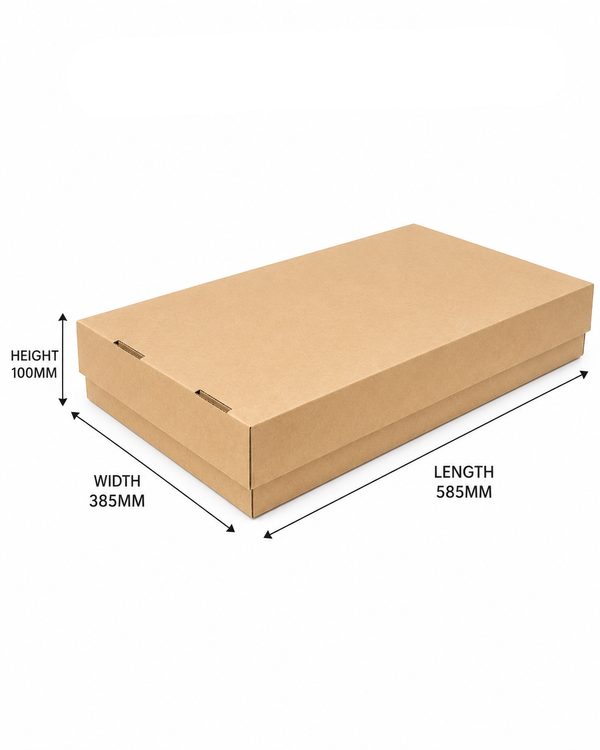 Top & Bottom Gift Box – Kraft Corrugated Box 585×385×100mm