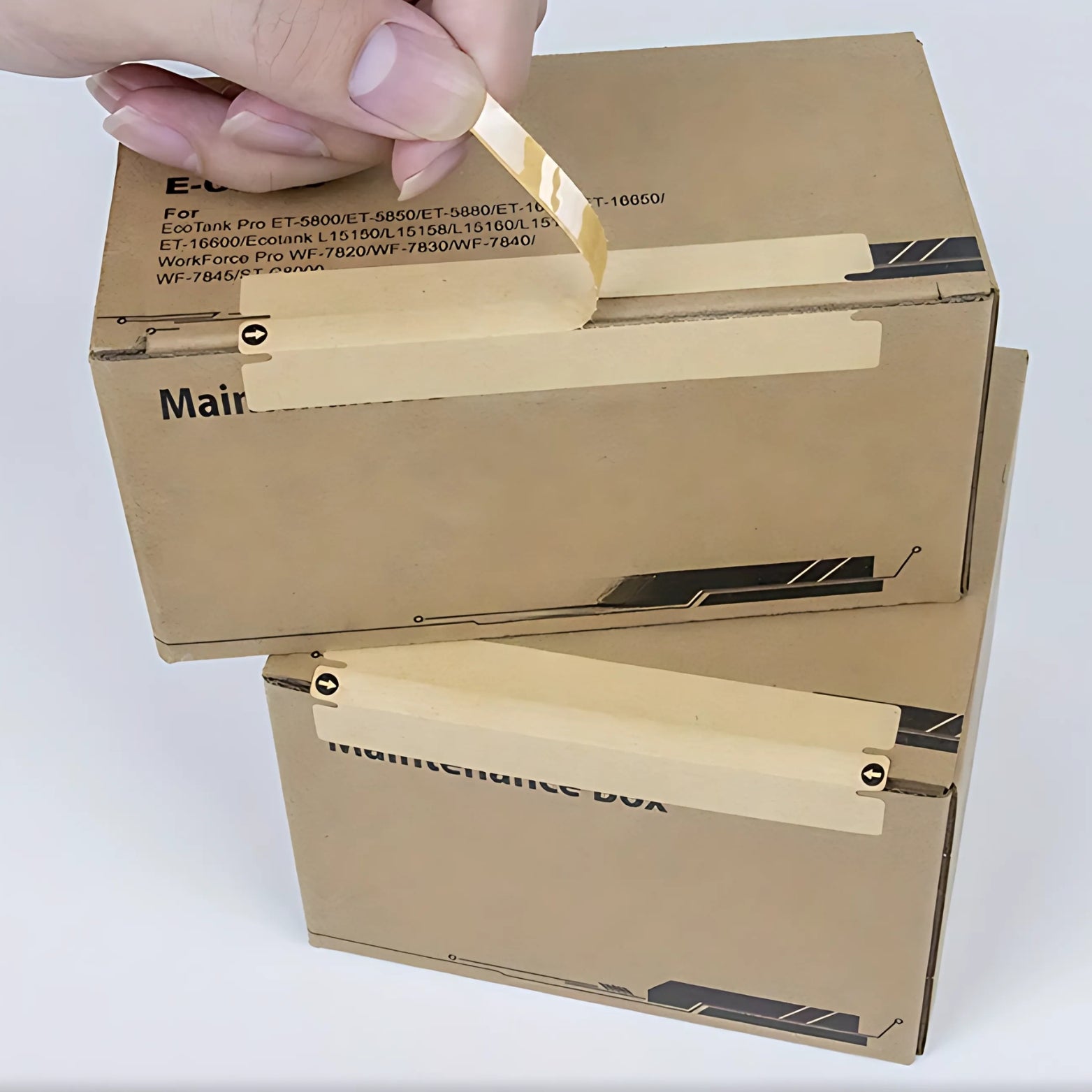 Adhesive Sealing Stickers Rectangular for Boxes - 100pcs – Duboxx ...
