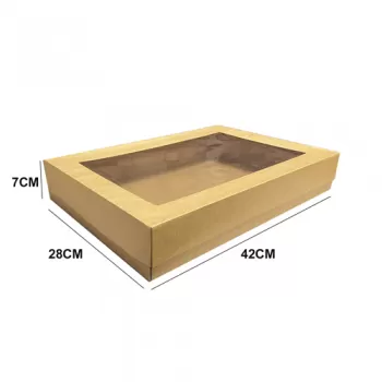 Box For Merchandise -large  42x28x7CM with Transparent Window
