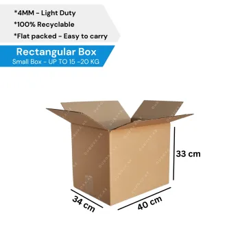 Storage (3ply Box) 40x34x33CM-Brown