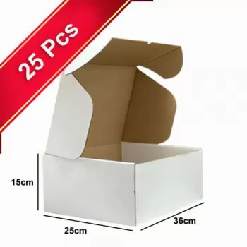 E-Commerce Boxes Large 25 Psc-White