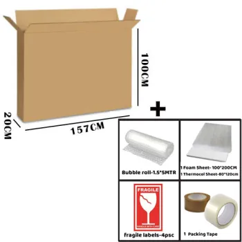 TV Packing Box -65" INCH 157x20x100CM With Packing KIT
