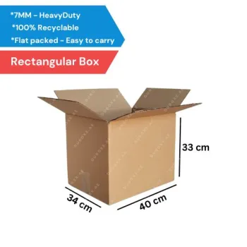 100Pcs--40x34x33 CM-5Ply Shipping Box 