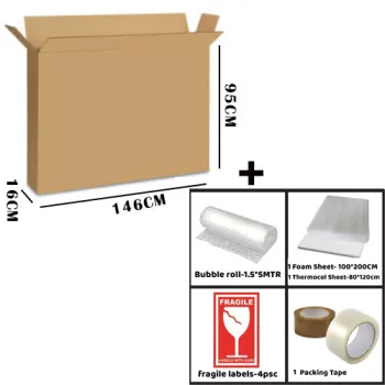 TV Packing Box -60" INCH 146x16x 95CM With Packing KIT