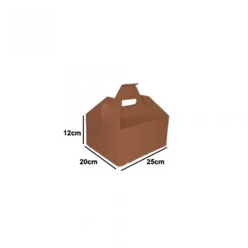Handle Box 25x20x12CM-Brown