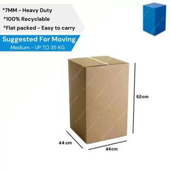 Cardboard Moving Boxes 44x44x68CM-5ply