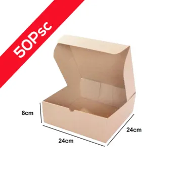 Pizza/Fathayer Box -50 Psc-Brown