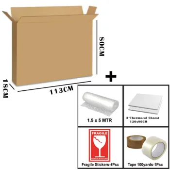 TV Packing Box -46" INCH 113x18x80CM With Packing KIT
