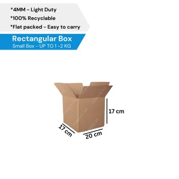 Storage (3ply Box ) 20x17x17CM-Brown
