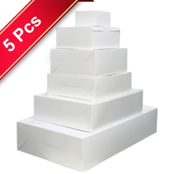 Cake Boxes-Plain White 